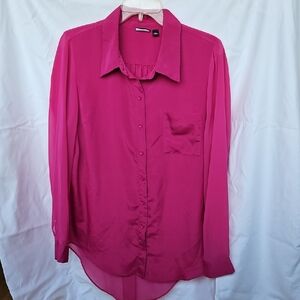 Allen B Chiffon Shirt L